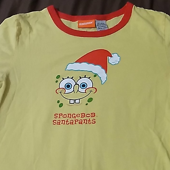 Girls SpongeBob Christmas Shirt - Picture 2 of 5
